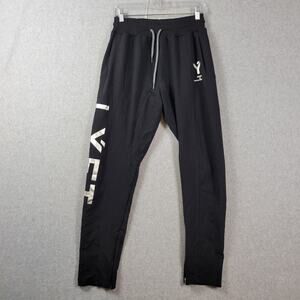 Muscle Diamond Lyft Black Zip Cuff Drawstring Active Sweatpants Men's XL